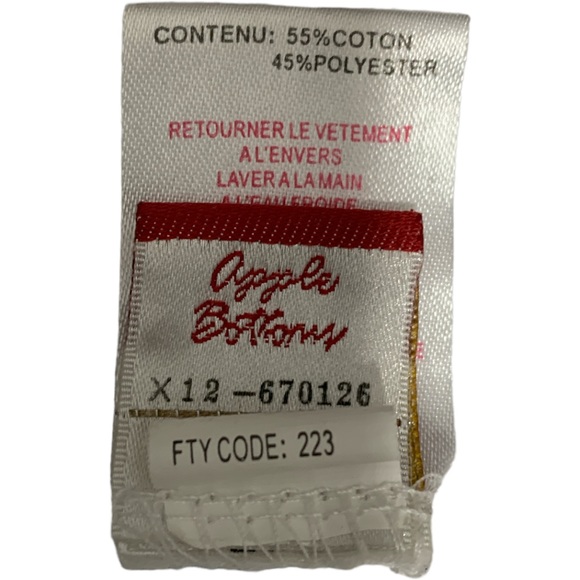 Apple Bottoms White and Blue Open Back T Shirt Size XL - Picture 8 of 10